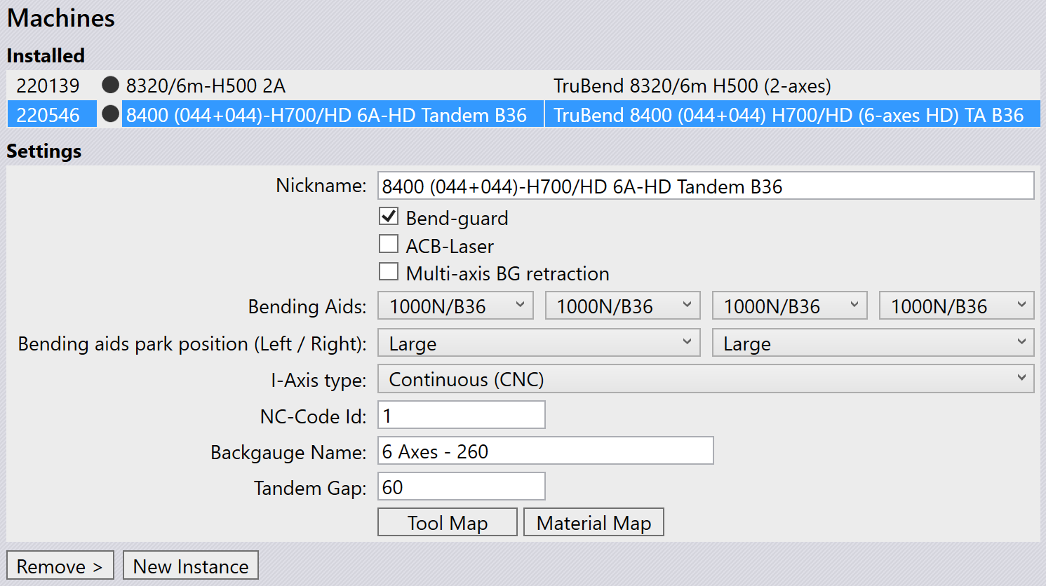 Tandem Bending Aids