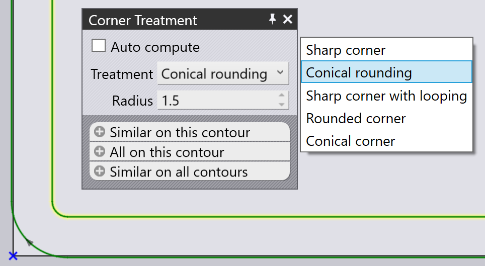 Corner Treatment