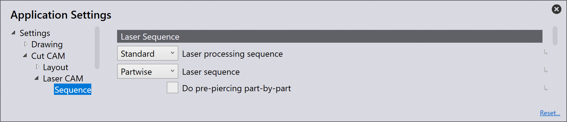 Laser sequence