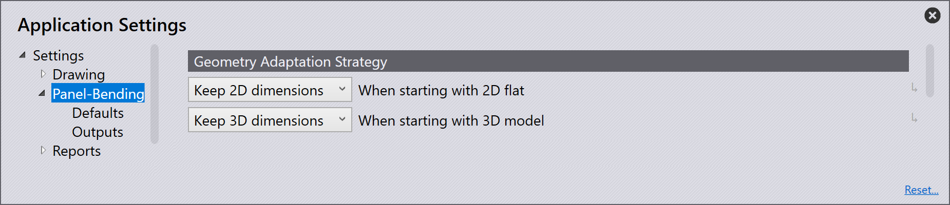 Geometry Adaptation Strategy